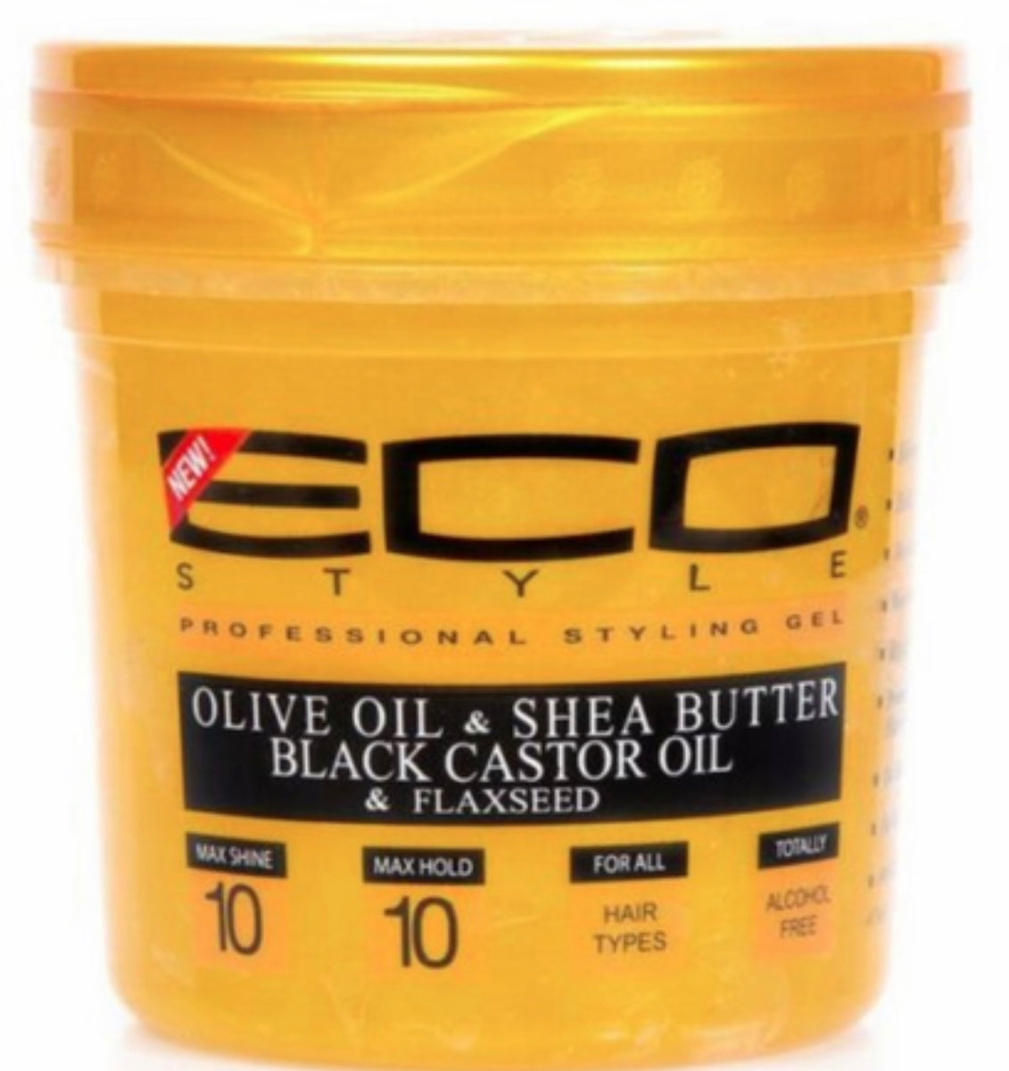 ECO STYLE Natural Hair & Skin Care Gel with Olive Oil & Shea Butter - 32oz Moisturizing Treatment for Curly Hair, Dry Scalp & Body Hydration - Perfect for Daily Styling & Deep Conditioning