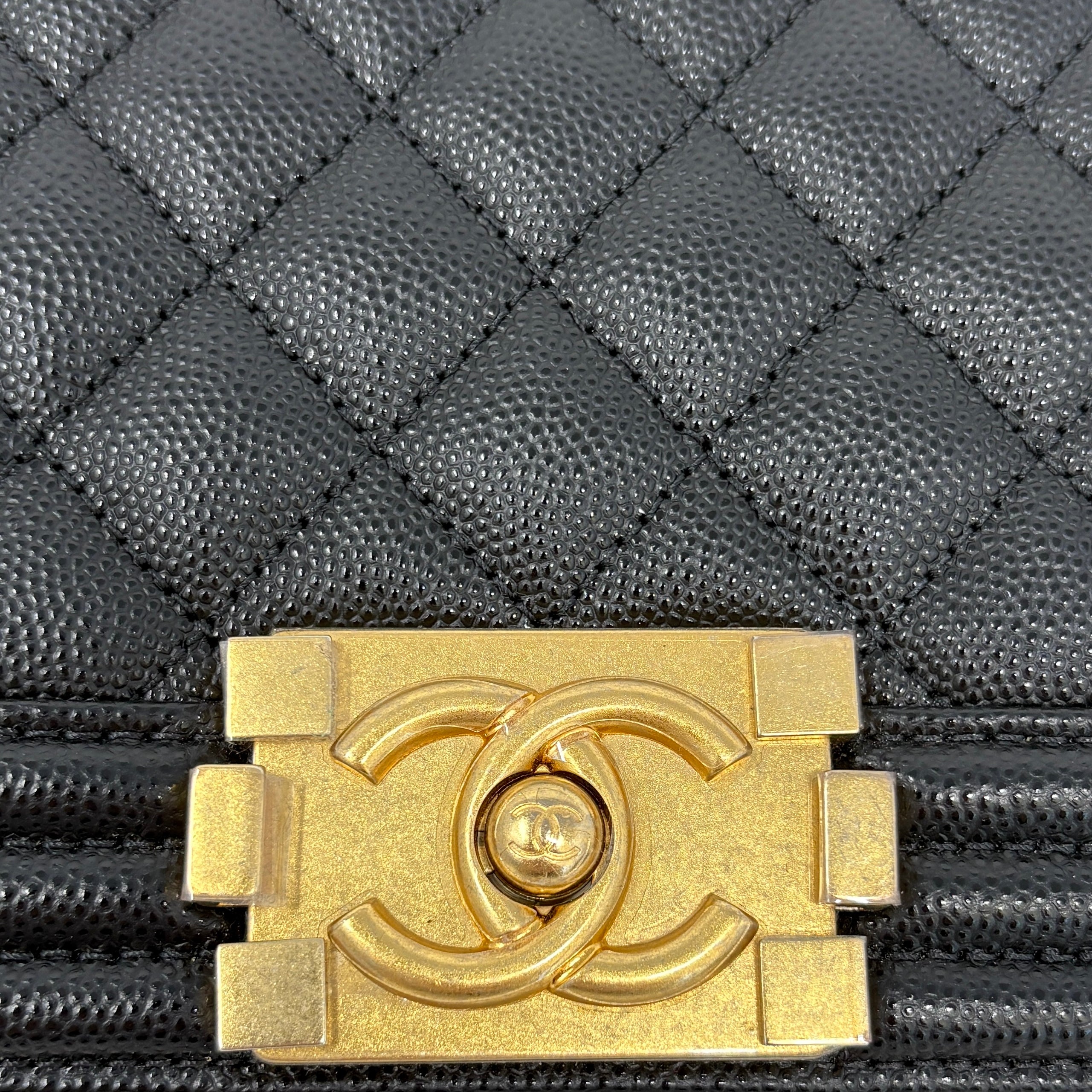 Chanel Black Medium Boy Bag - Luxury Designer Handbag for Women, Perfect for Parties, Dates & Everyday Use