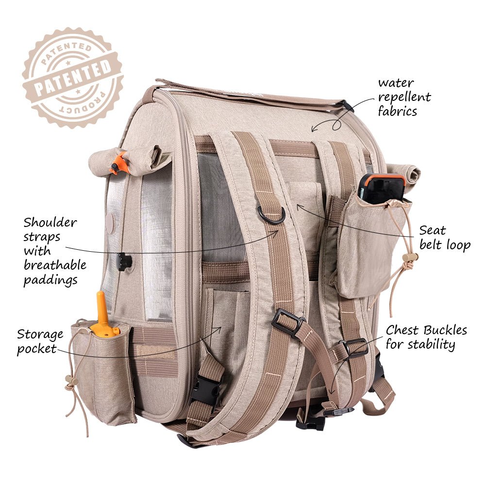 Patented TrackPack Bird Carrier Backpack - Airline Approved Travel Cage with Perch for Parrots & Small Birds | Perfect for Air Travel, Vet Visits & Outdoor Adventures