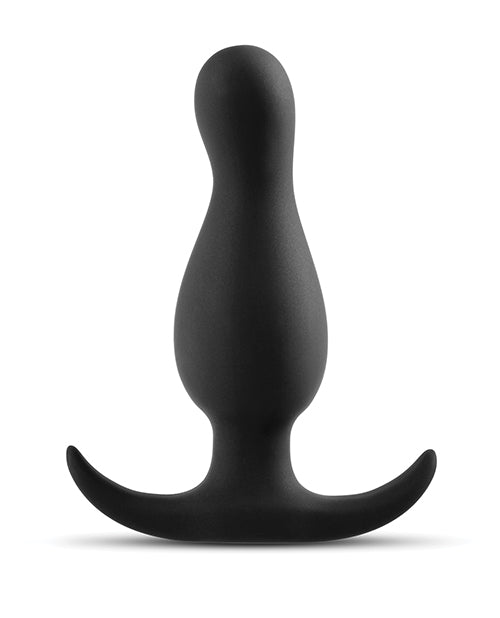 Anal Adventures Platinum Curve Silicone Butt Plug - Black | Premium Comfort & Discreet Design for Enhanced Pleasure | Perfect for Couples Play & Solo Exploration