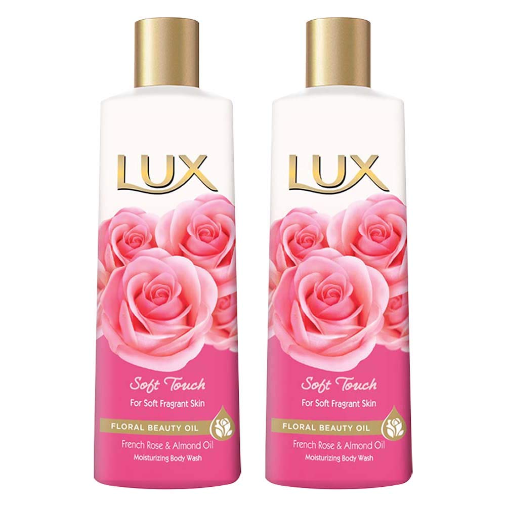 Luxury Soft Touch Body Wash with French Rose & Silk Essence Oil - Moisturizing & Hydrating Shower Gel for Dry Skin, 235ml (Pack of 2) - Perfect for Spa Day, Relaxing Bath & Gift Sets