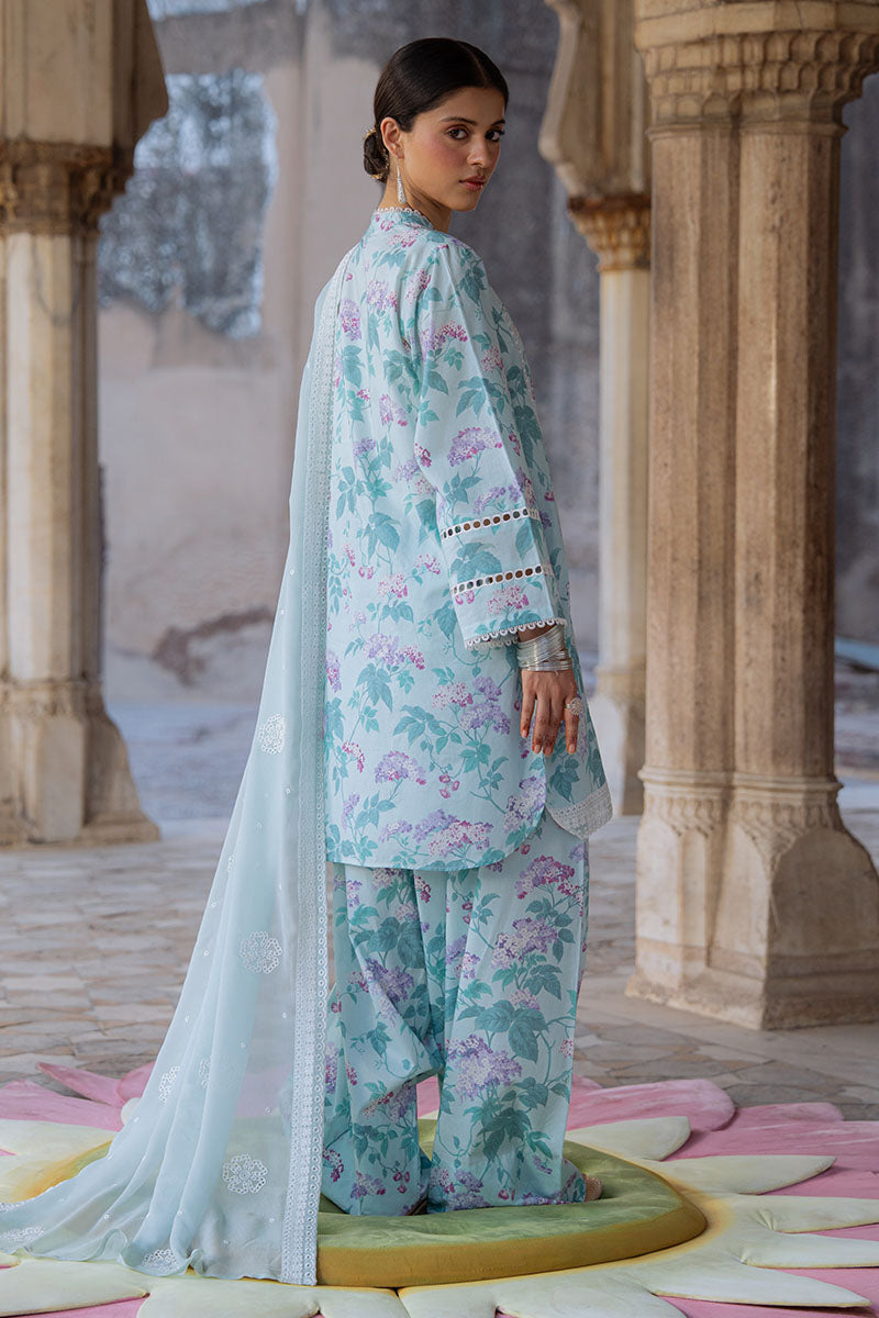 Stylish MINT GLAMOUR 3-Piece Printed Lawn Suit Set for Women | Breathable Summer Outfit | Perfect for Casual Wear, Parties & Special Occasions