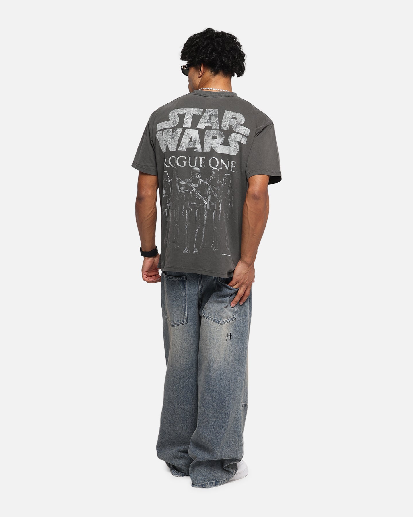 Star Wars Death Trooper Vintage T-Shirt - Black Wash Style | Officially Licensed 73 Studio Graphic Tee for Men | Perfect for Cosplay, Comic Con & Star Wars Fans