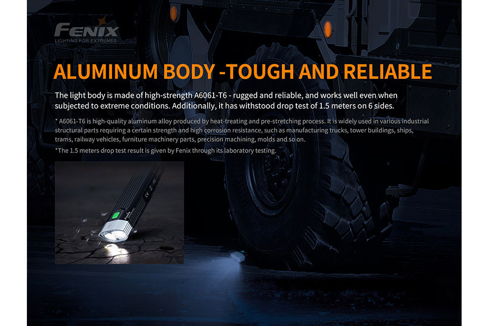 Fenix BC30 V2 1800 Lumen Rechargeable LED Bike Light - High Brightness Bicycle Headlight for Night Riding, Commuting & Mountain Biking