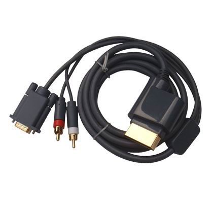 Premium OSTENT HD Video Audio HDTV RCA AV VGA Cable for Microsoft Xbox 360 - High-Quality Gaming & Home Theater Connection for Immersive Experience