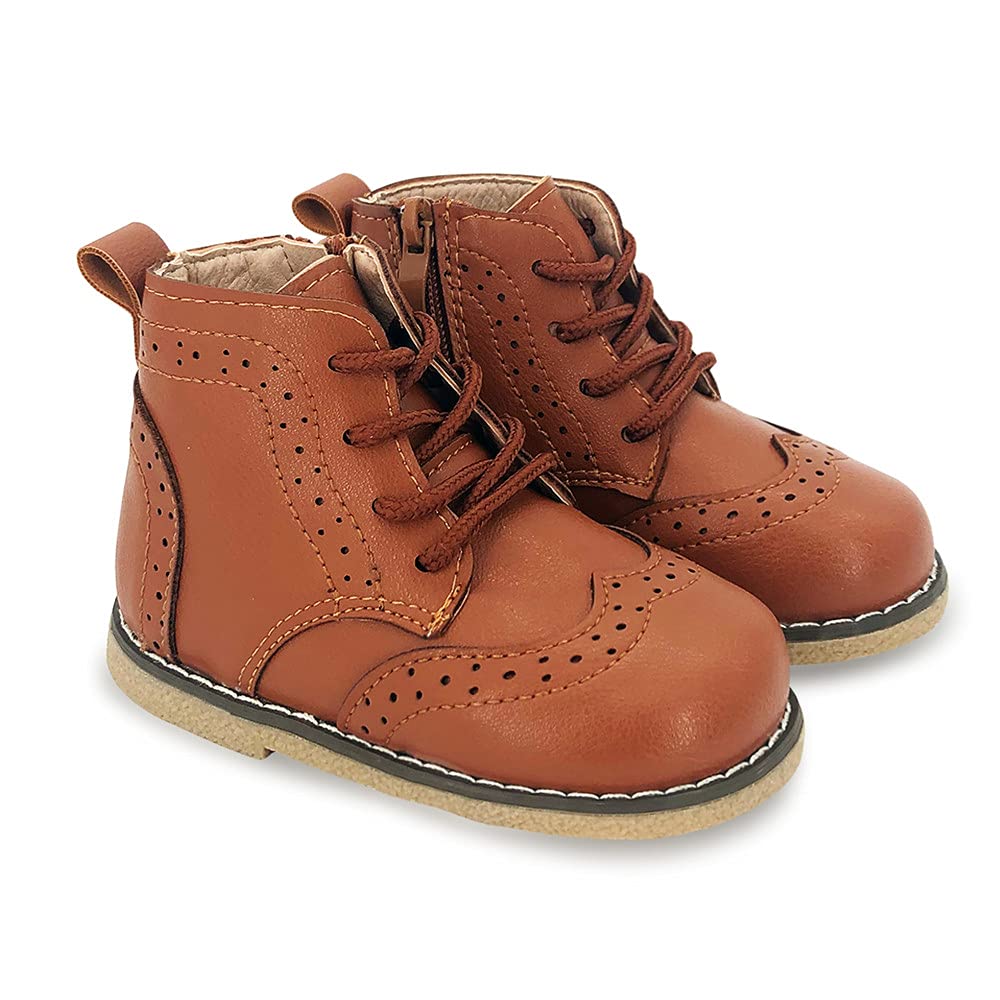 Timatego Waterproof Non-Slip Winter Hiking Boots for Toddler Boys & Girls - Warm Ankle Oxford Shoes for Kids Rain & Snow (Toddler/Little Kid) - Perfect for Outdoor Adventures, Winter Play & Wet Weather