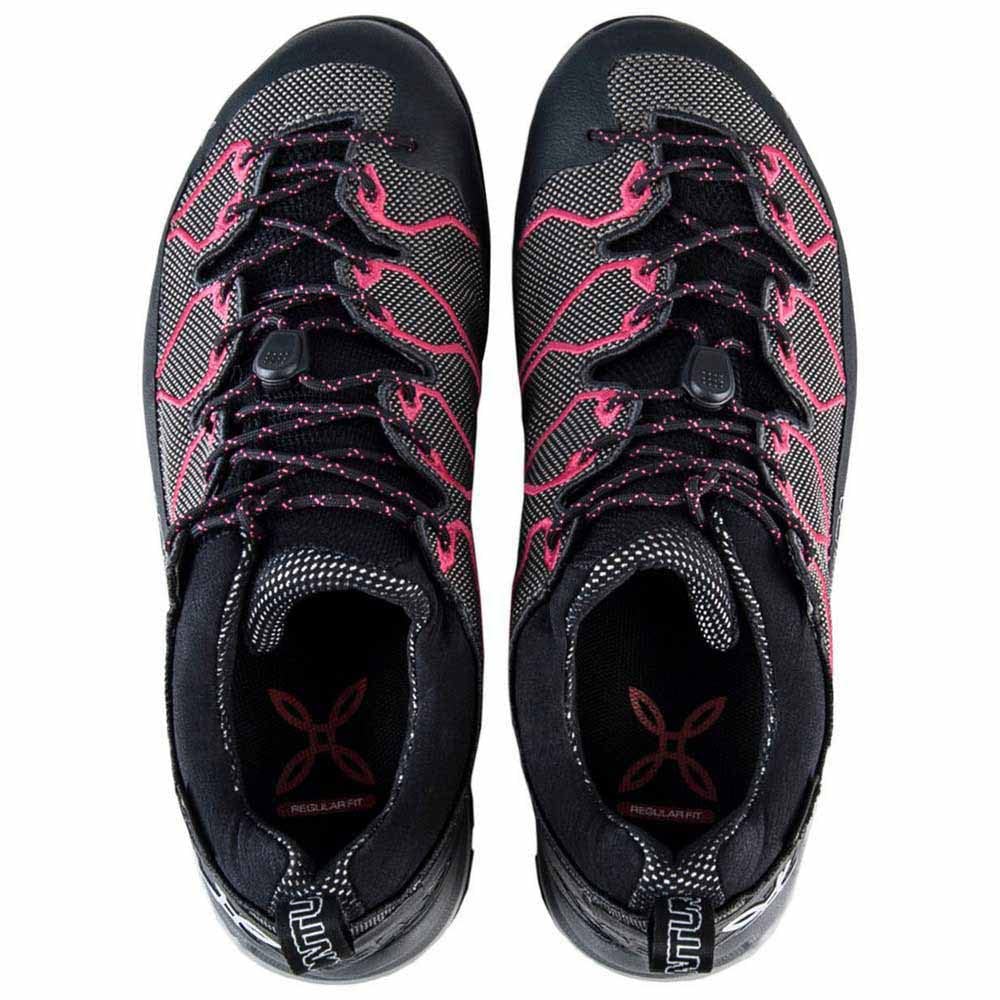 MONTURA Yaru Cross Mid GTX Women's Hiking Boots - Waterproof Trekking & Via Ferrata Shoes for Outdoor Adventures (Anthracite/Sugar Pink) - Perfect for Mountain Trails, Rock Climbing & Outdoor Exploration