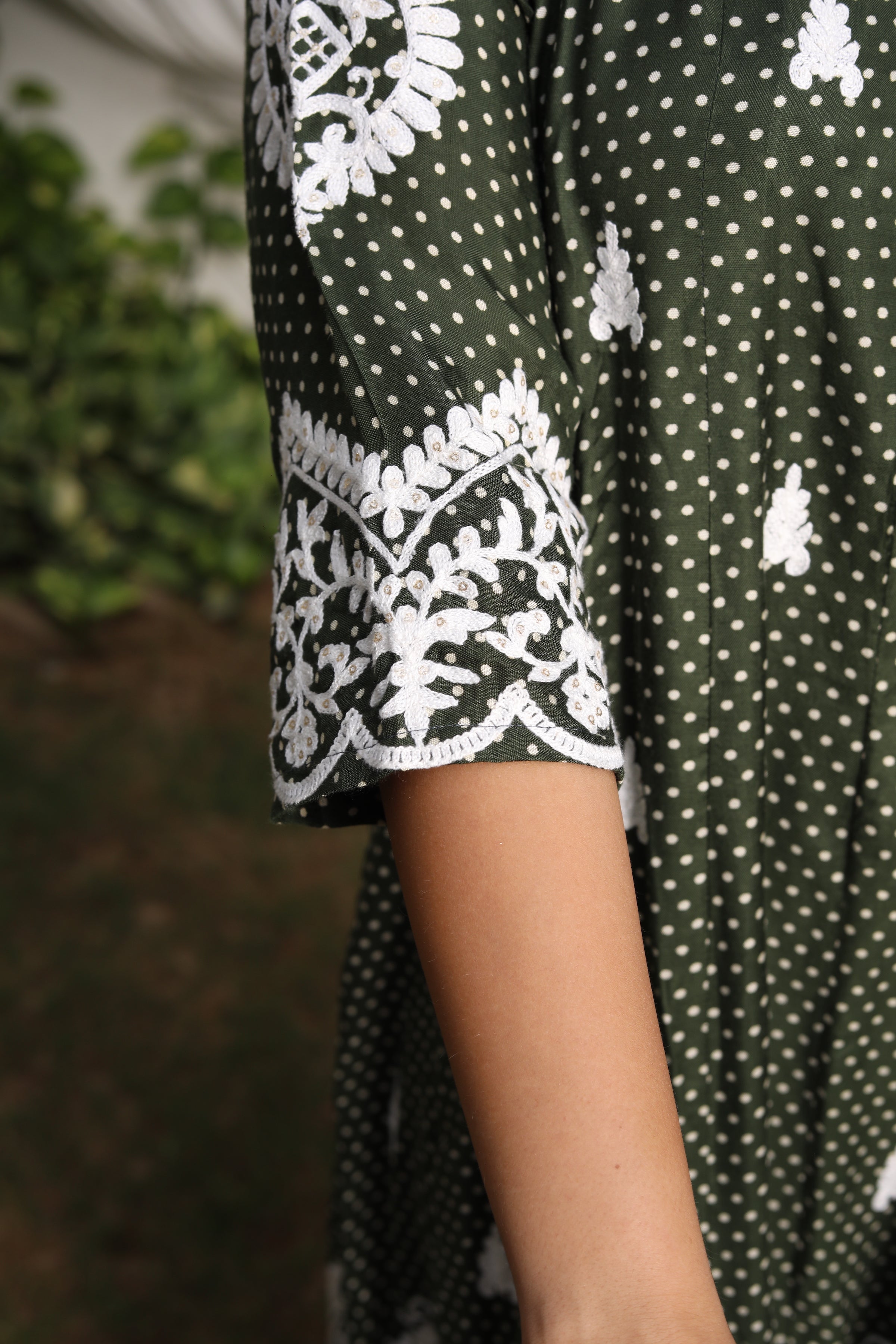 Elegant Green Maxi Dress with Dupatta for Women - Perfect for Weddings, Parties & Festive Occasions