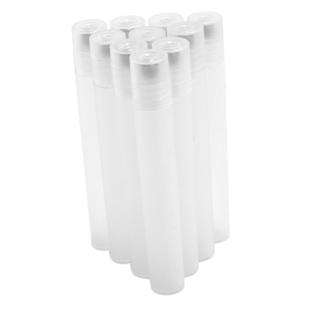 10pcs 10ml Clear Plastic Unbreakable Refillable Roll-on Bottles for Essential Oils & Perfumes - Travel Friendly & Leak Proof - Perfect for DIY, Aromatherapy & On-the-Go Use (Pack of 10)
