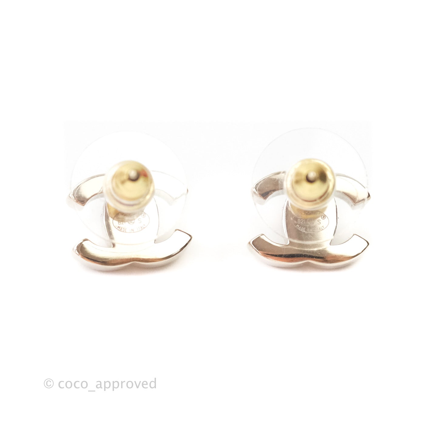 Chanel CC Turn Lock Earrings in Gold Tone - 21S Collection | Luxury Fashion Jewelry for Women | Perfect for Parties, Weddings & Special Occasions