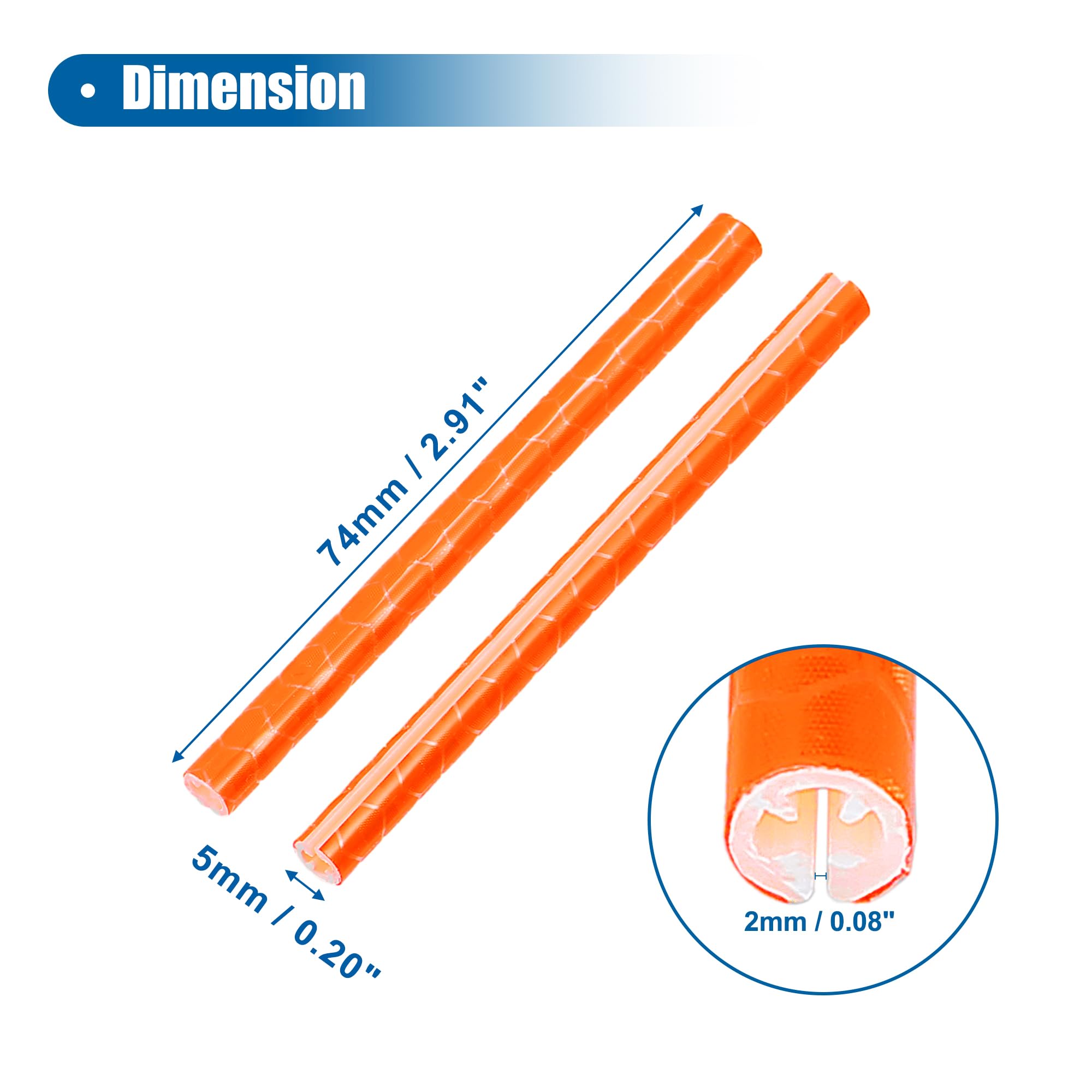 X AUTOHAUX 36 Pcs Orange Bicycle Reflectors - High Visibility Reflective Bike Safety Lights for Night Cycling, Mountain Bikes, Wheels & Wheelchairs - Durable ABS Material for Enhanced Road Safety