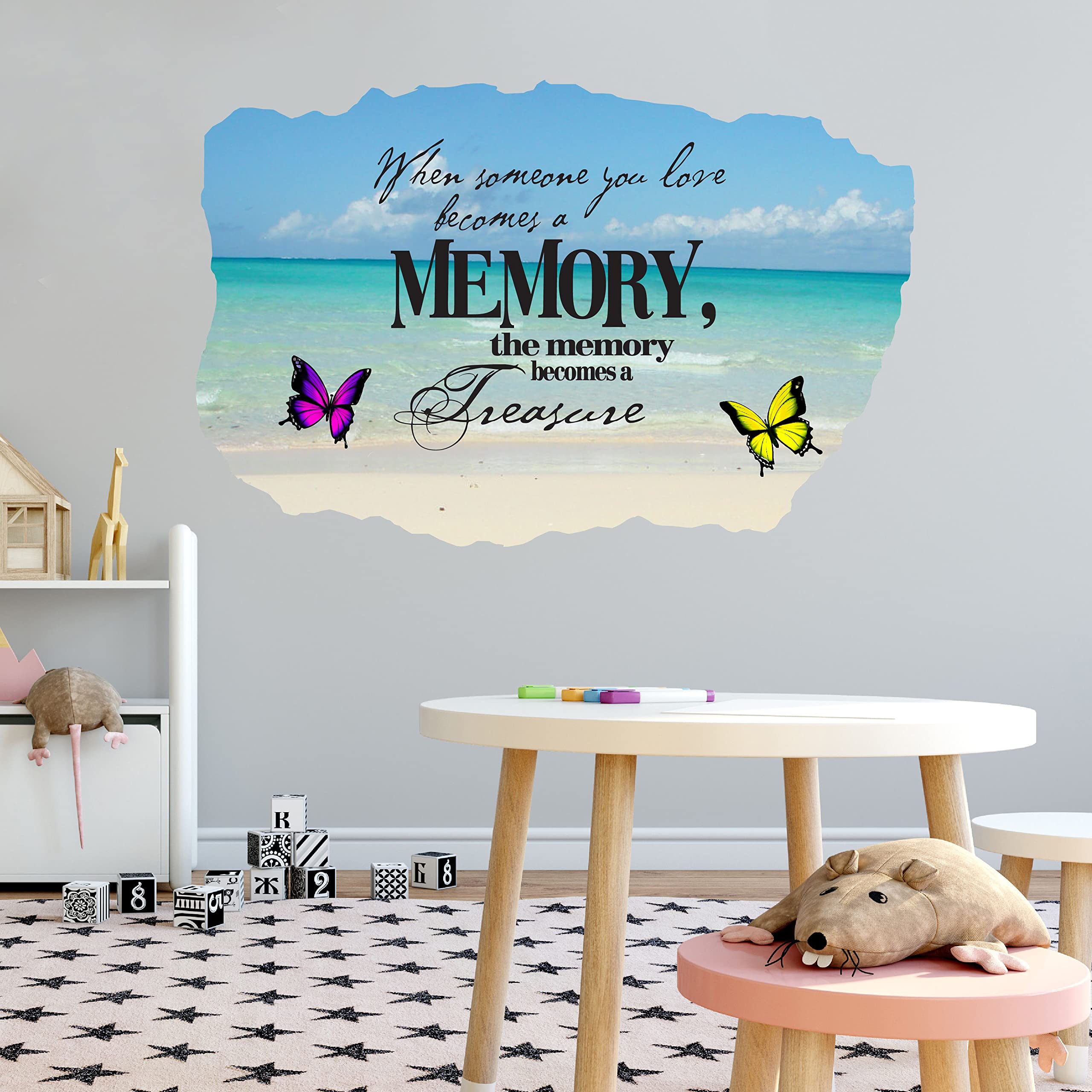 Inspirational Wall Decals for Kids Room - Motivational Quotes Stickers for Boys & Girls Bedroom Decor - 20x12 Inch DIY Removable Wall Art - Perfect for Nursery, Playroom & Classroom Decorations