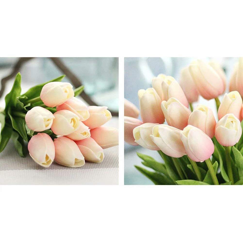 30PCS Real-Touch Artificial Tulips - PU Fake Flowers for Home Decor, Wedding Centerpieces, Party Arrangements - Perfect for Table Settings, DIY Crafts & Seasonal Displays
