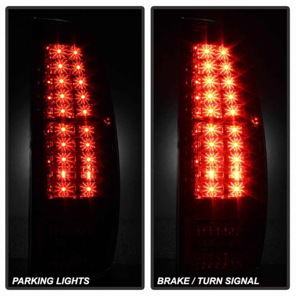 2007-2013 Chevy Avalanche LED Smoke Tail Lights Pair - Spyder ALT-YD-CAV07-LED-SM (5032485) | Durable & Stylish Upgrade for Night Driving & Custom Look