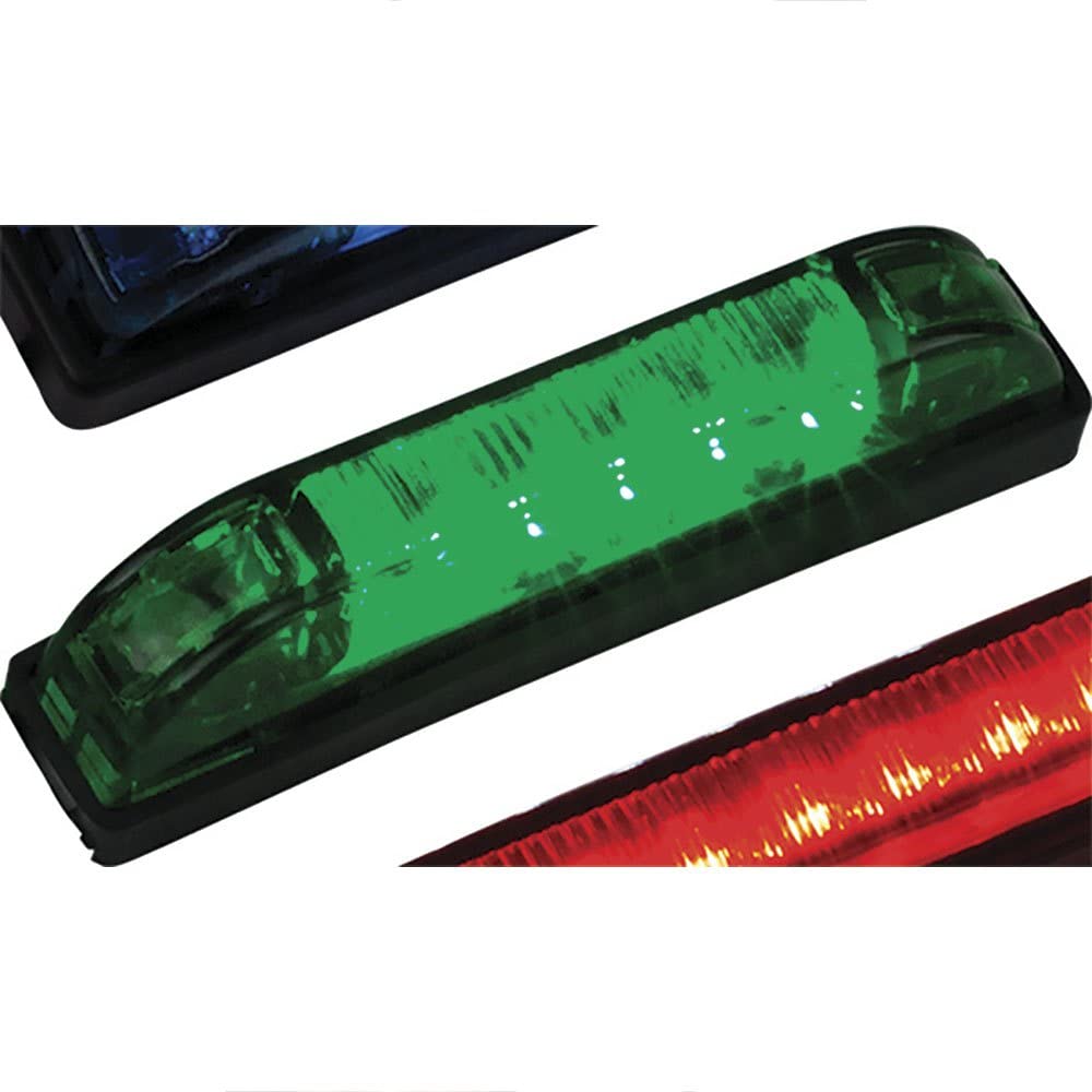 Sea Dog 4014471 6-LED Green Marine Strip Light - Waterproof Boat Lighting for Deck, Cabin & Underwater Use | Perfect for Boats, Yachts & Marine Applications