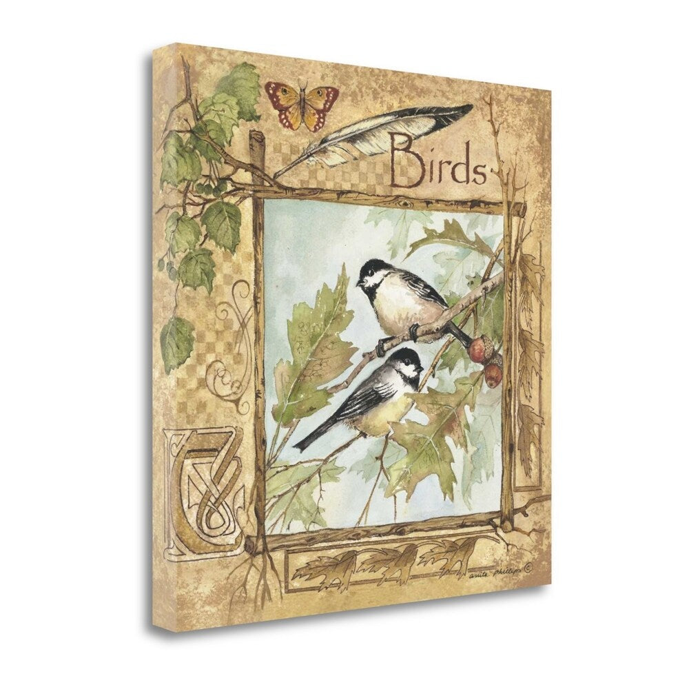 Birds by Anita Phillips - Fine Art Giclee Print on Gallery Wrap Canvas - Ready to Hang Wall Decor for Living Room, Bedroom & Office