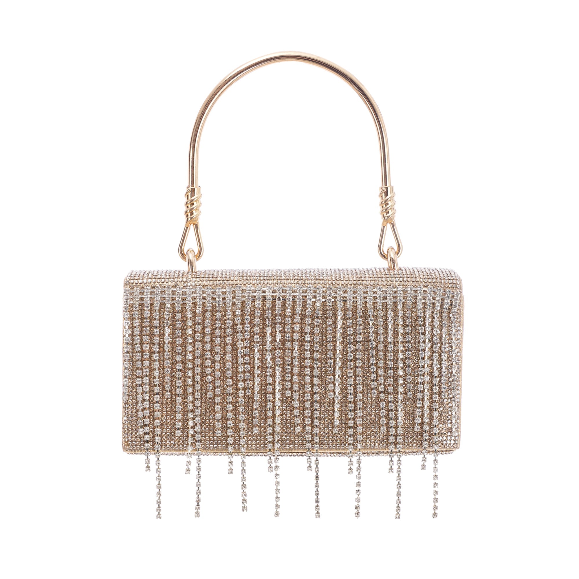 Chloé Crystal Embellished Fringe Tote Bag for Women - Stylish Designer Handbag for Parties, Weddings & Evening Events