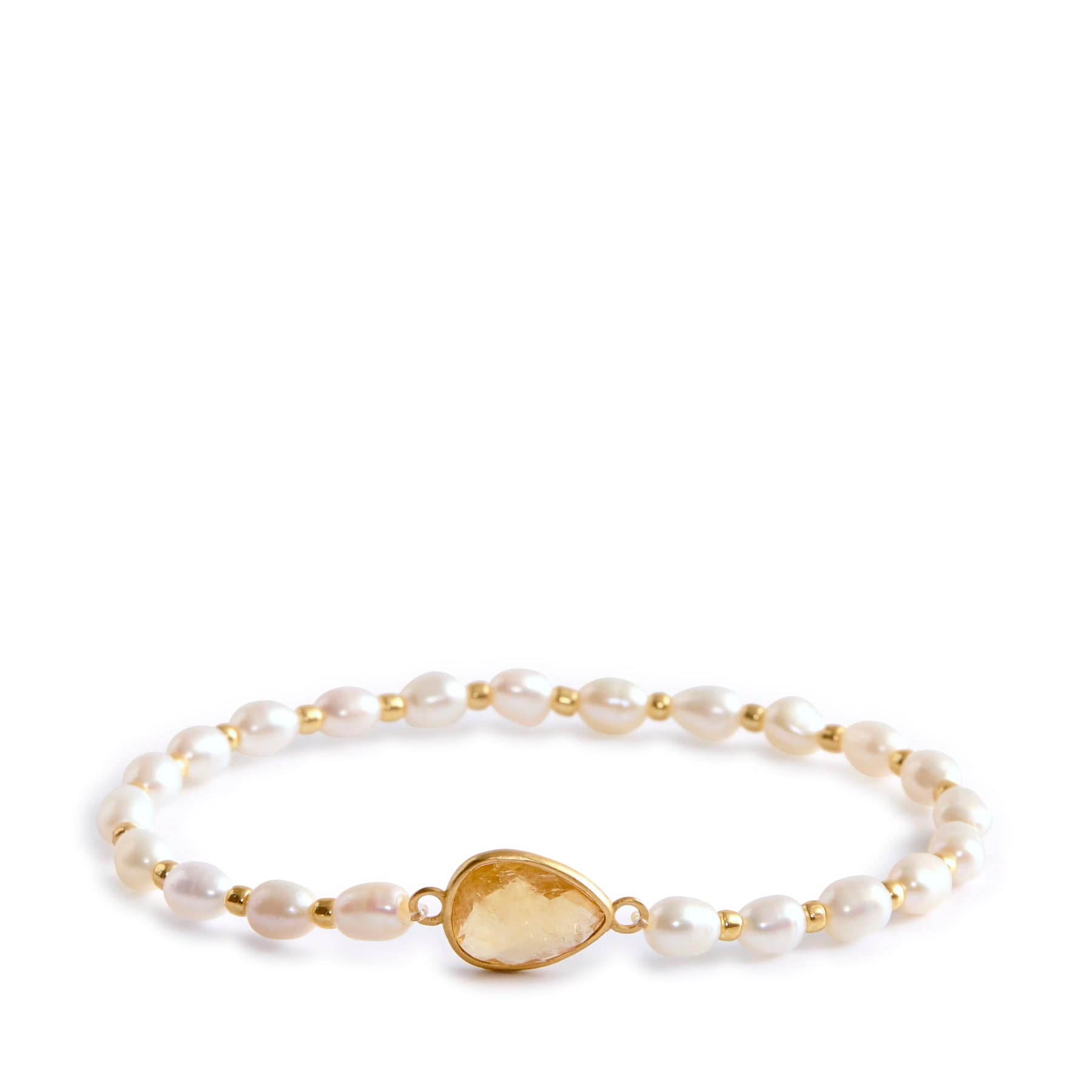 Elegant Faceted Pearl Stretch Bracelet for Women - Adjustable Beaded Jewelry for Parties, Weddings & Everyday Wear