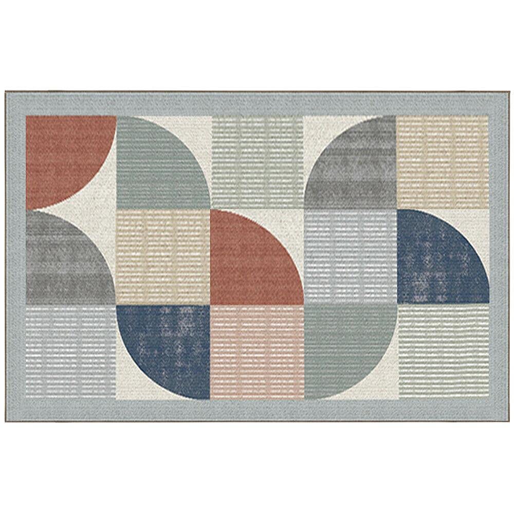 Contemporary Modern Soft Non-Slip Velvet Area Rugs - Plush Home Decor Carpet for Living Room, Bedroom & Kitchen Floor Mats (Set of 1) | Perfect for Cozy Spaces, Pet-Friendly Homes & High-Traffic Areas