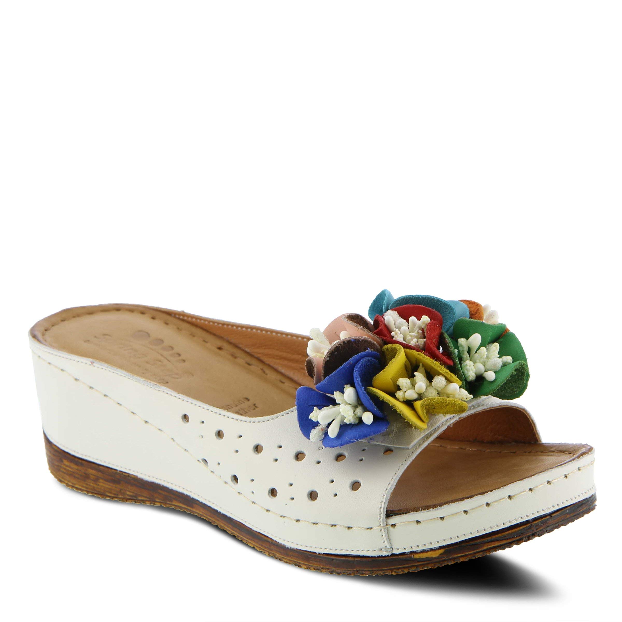 Spring Step Women's Flowerchild Slide Sandal - Comfortable Casual Sandals for Women, Breathable Summer Slides with Floral Design - Perfect for Beach, Poolside, and Everyday Wear