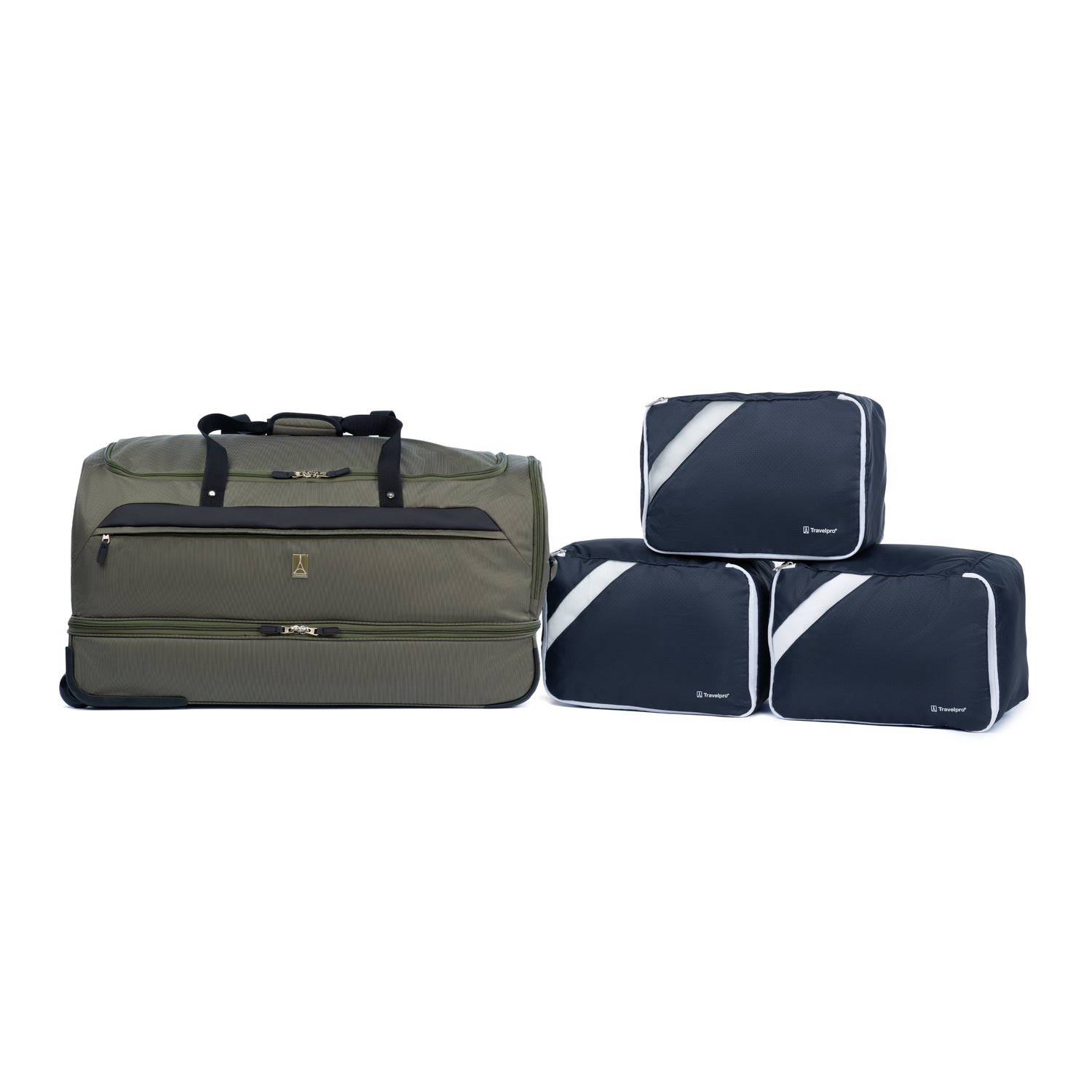 Travelpro Roadtrip 30-Inch Drop Bottom Rolling Duffel Bag with Packing Cubes - Perfect for Air Travel, Business Trips & Family Vacations