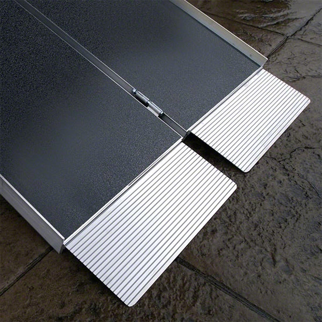 EZ Access Suitcase® Singlefold AS Portable Wheelchair Ramp - Lightweight Aluminum Folding Ramp for Home, Vehicles & Mobility Access - Black (Ideal for Wheelchairs, Scooters & Walkers)