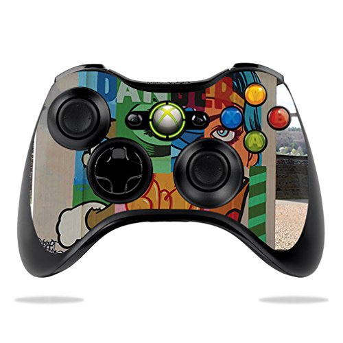 MightySkins Protective Vinyl Skin for Microsoft Xbox 360 Controller - Danger Design | Durable Custom Decal Wrap Cover | Easy to Apply & Remove | Made in USA | Perfect for Gaming, Collecting & Personalizing Your Console