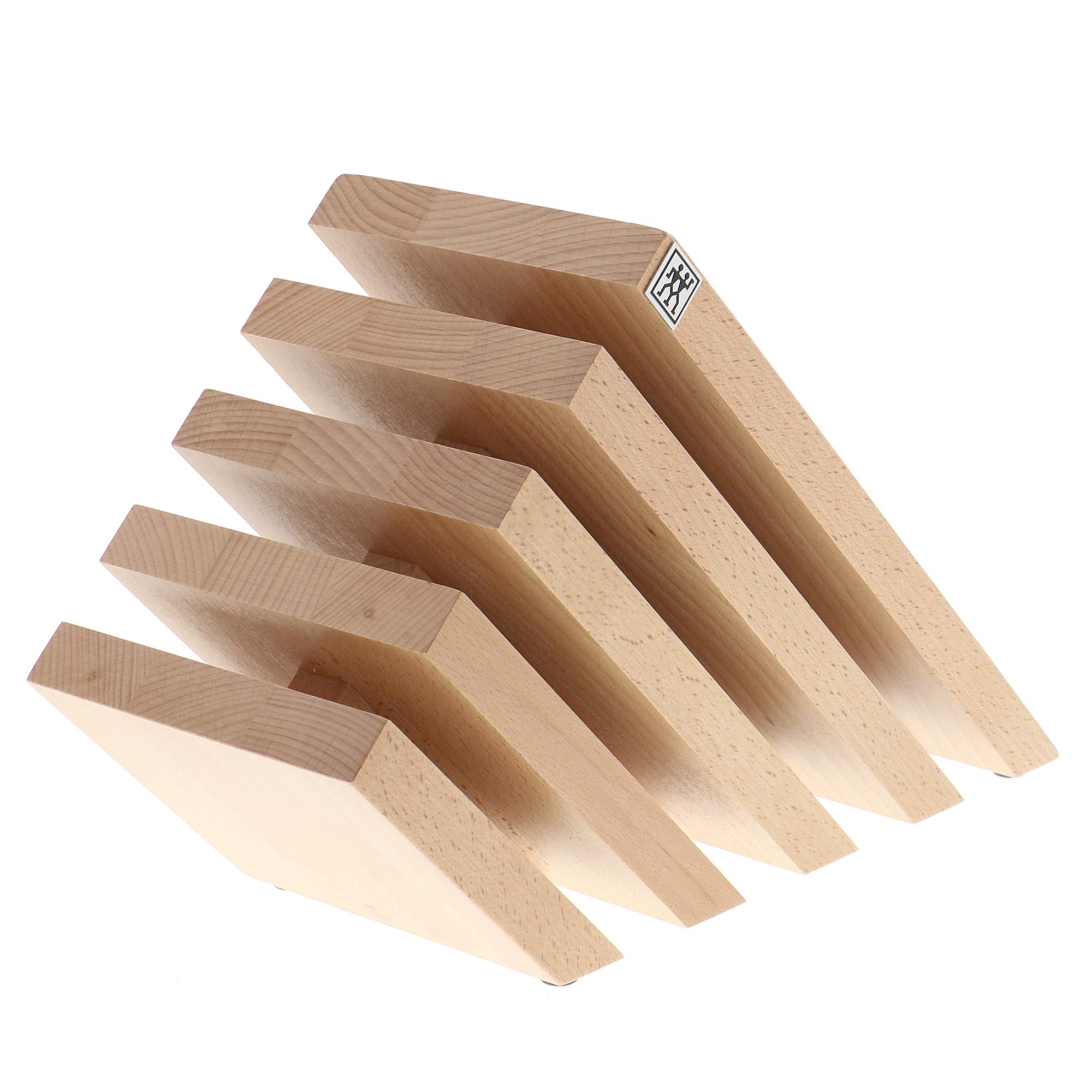 ZWILLING Italian Slanted Magnetic Knife Block - Natural Beechwood Knife Holder for Kitchen Countertop - Perfect for Storing Chef Knives, Steak Knives & Kitchen Utensils