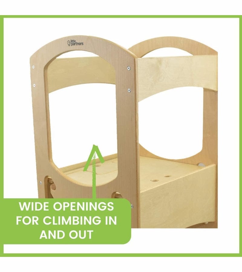 Little Partners The Original Learning Tower - Adjustable Toddler Step Stool for Kitchen, Baking & Learning Activities - Safe & Sturdy Montessori Helper for Kids