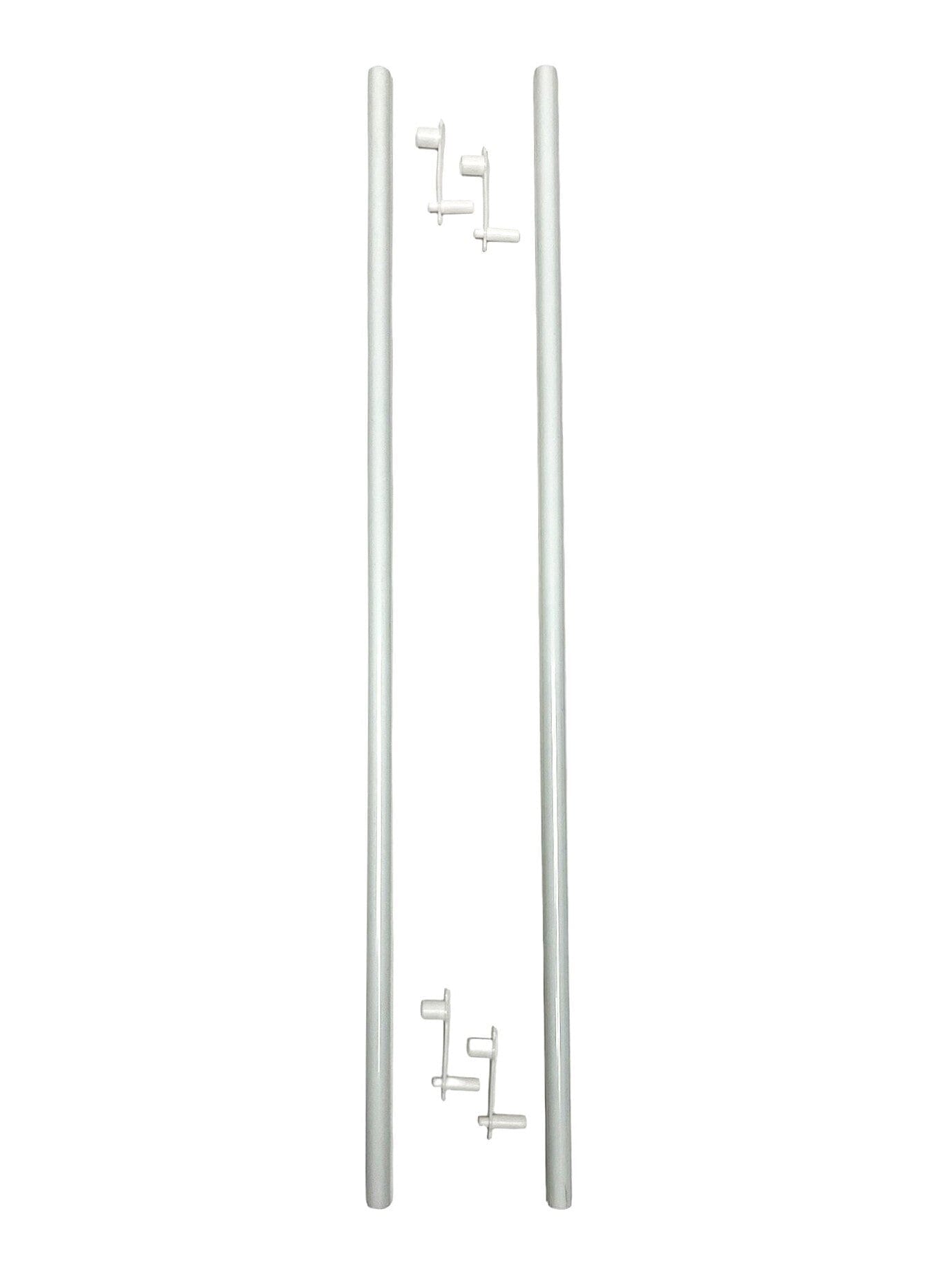Sturdy Single Panel Curtain Rod Set with End Clips - Perfect for Bedroom, Living Room & Dorm Window Treatments