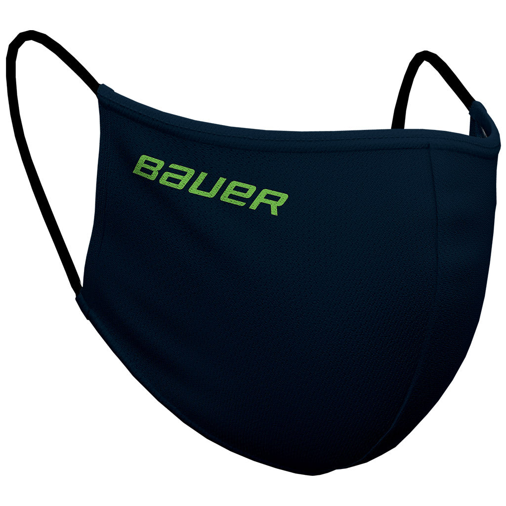 Bauer Reversible Fabric Face Mask - Breathable, Washable & Adjustable for Men & Women - Perfect for Running, Gym, Travel & Daily Protection