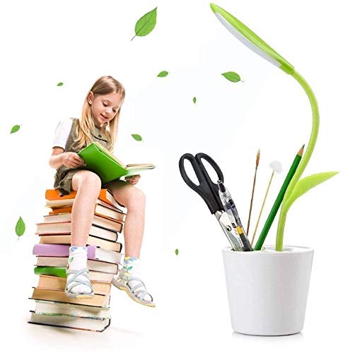 Modern LED 5W Creative Plant Seedling Reading Lamp - USB Charging Eye Protection Desk Light for Kids, Study, Office & Bedroom Decor | Mini Table Lamp with Cartoon Design for Home & Dormitory