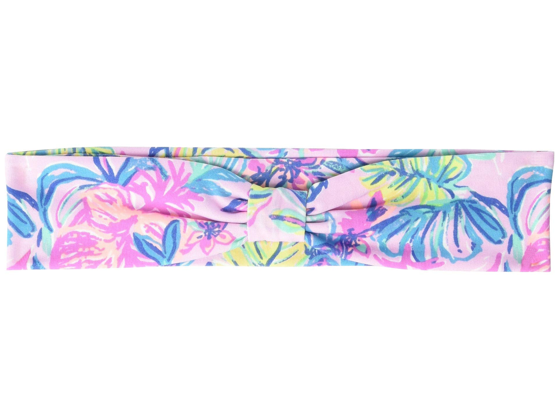 Lilly Pulitzer Purple Knotted Headband for Women & Girls - Adjustable One Size Fits All - Cute Hair Accessory for Beach, Party & Everyday Wear - Mermaid in The Shade Design