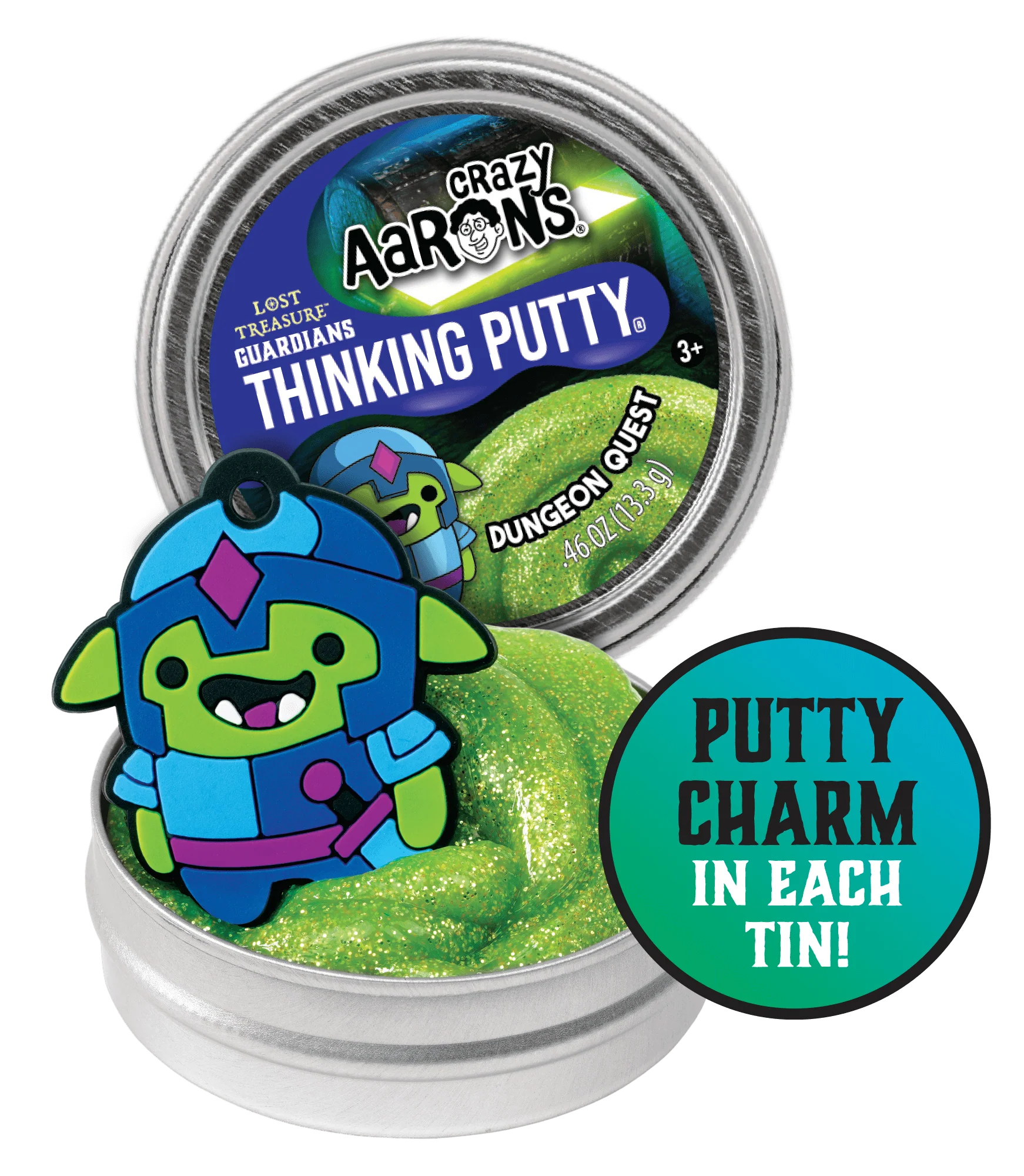Crazy Aaron's Mini Thinking Putty - Lost Treasure Guardians | Stress Relief & Sensory Fidget Toy for Kids & Adults | Perfect for Anxiety Relief, Focus & Creativity