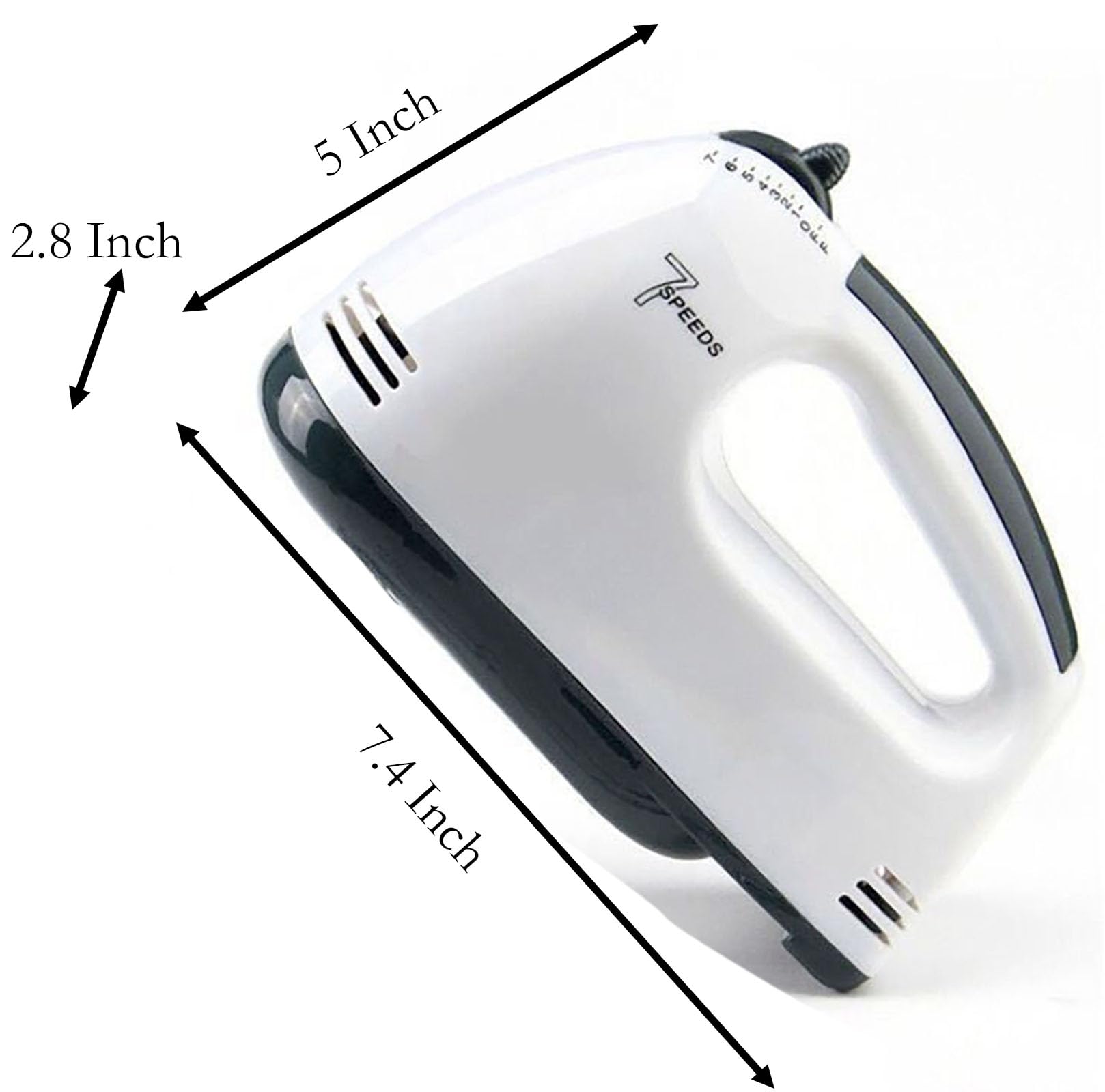 7-Speed Electric Hand Mixer with Whisk - Perfect for Baking Bread, Cakes & Pastries - Ideal for Home Kitchen, Professional Bakeries & Cooking Enthusiasts