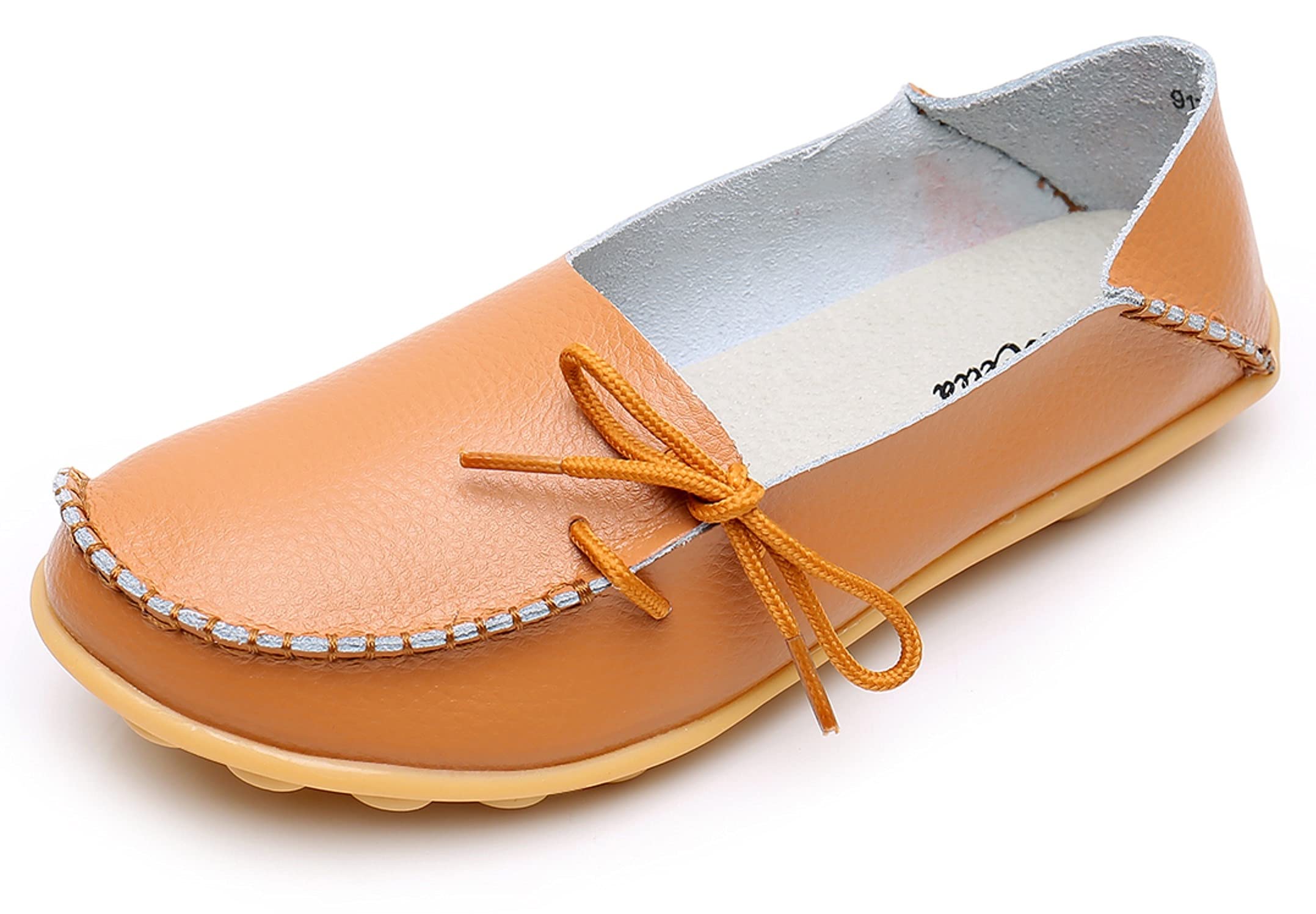 VenusCelia Women's Breathable Comfort Walking Shoes - Slip On Loafers for Office, Travel & Casual Wear - Lightweight Flat Shoes for Women
