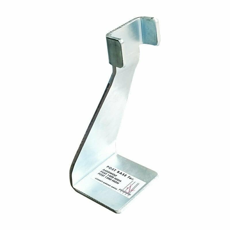 Aardwolf Steel Post Base 1200 1400 - Heavy Duty Galvanized Metal Fence Post Anchor for Deck, Pergola & Outdoor Structure Installation