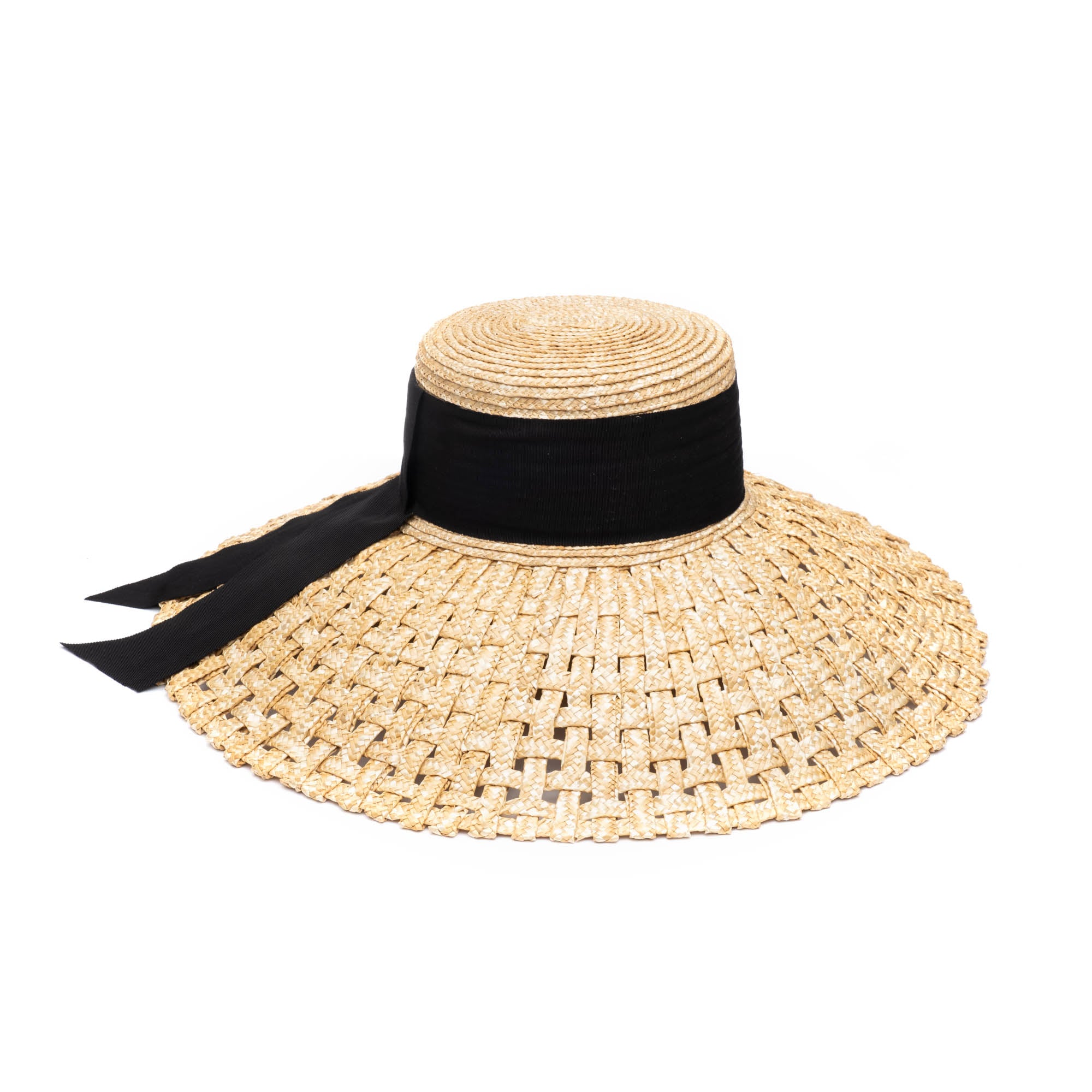 Stylish Mirabel Weave Wide Brim Sun Hat for Women - UPF 50+ UV Protection Summer Beach Hat - Perfect for Outdoor, Travel, and Vacation