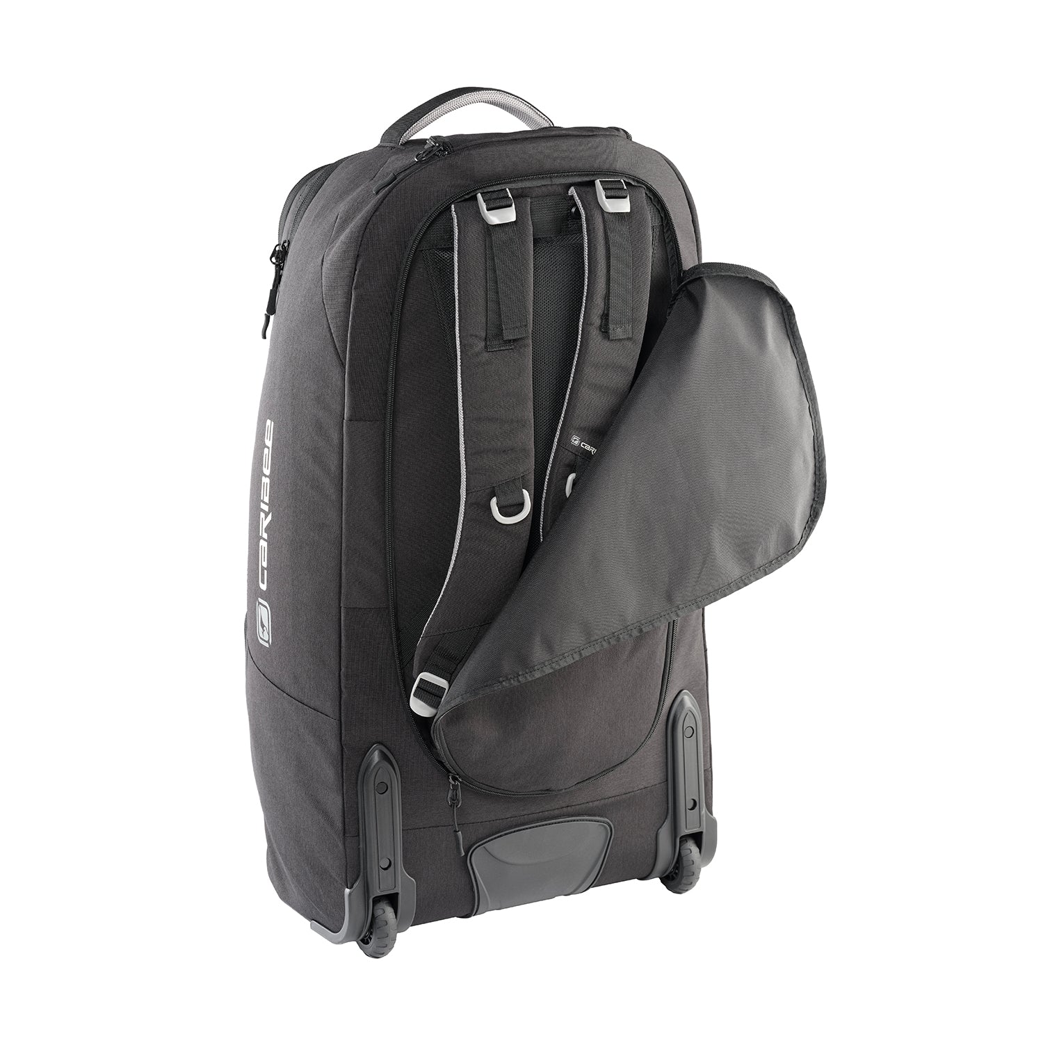 Caribee Adventure 70L Duffle Bag with Backpack Straps - Black - Perfect for Travel, Camping & Outdoor Adventures