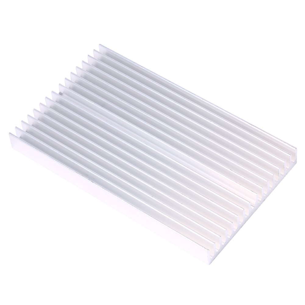 Argentate Aluminum Heatsink Cooler - High-Performance Thermoelectric Grille Design for IC, LED, Power Transistors, CPUs, Power Amplifiers, and Motherboards - Ideal for Electronics Cooling and Thermal Management