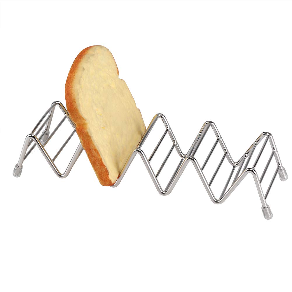 Stainless Steel Taco Holder Stand - 2 to 5 Grooves Mini Tortilla Rack for Oven & Grill | Party Serving Tray for Mexican Tacos & Snacks | Perfect for Cinco de Mayo, BBQs & Family Gatherings