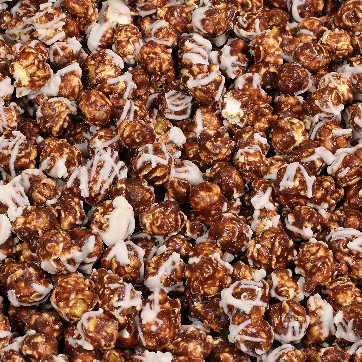 Delicious Chocolate Swirl Popcorn - Gourmet Caramel & Chocolate Drizzle Popcorn Snack - Perfect for Movie Nights, Parties & Gift Baskets