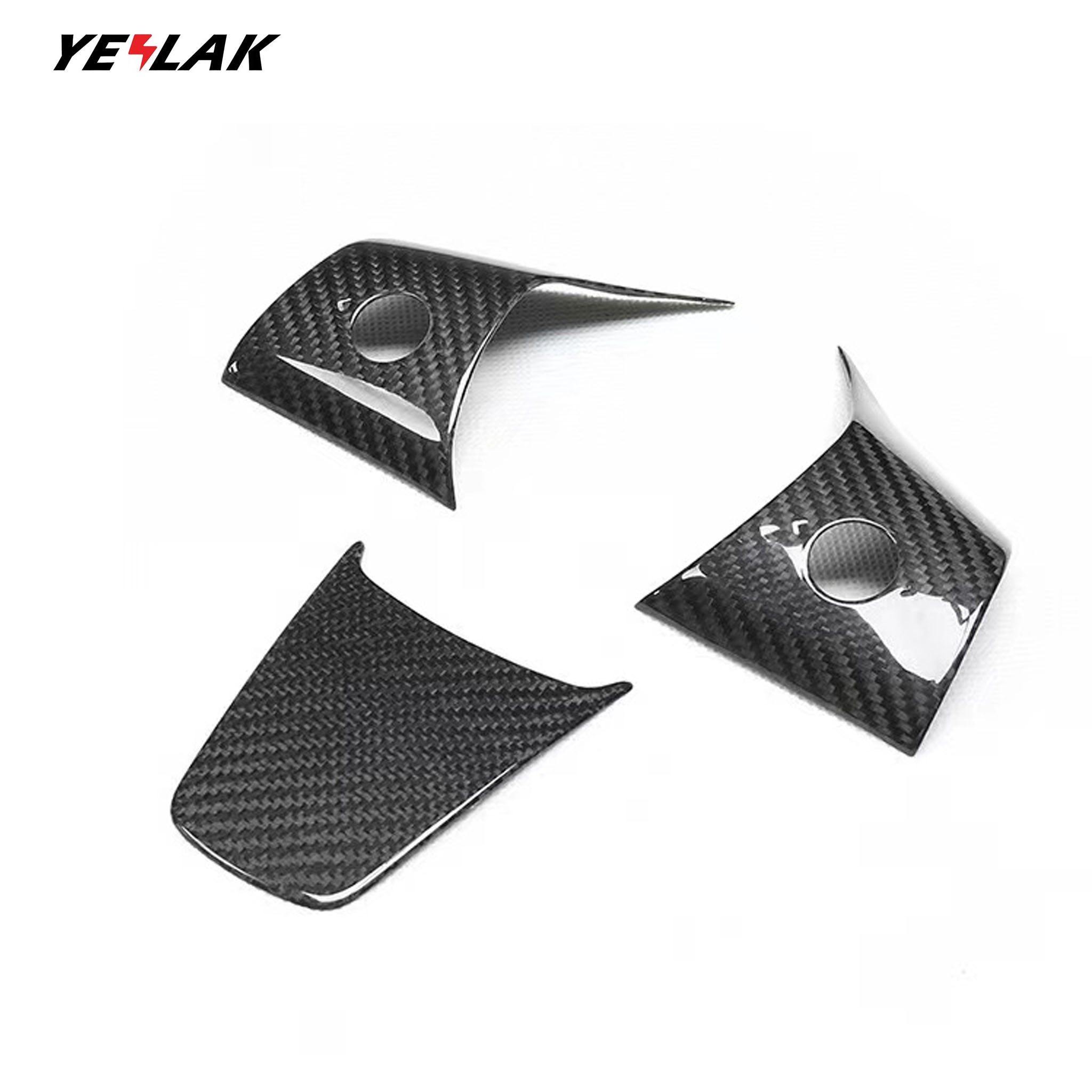 Premium Real Dry Carbon Fiber Steering Wheel Cover for Tesla Model 3 (2017-2023) & Model Y (2020-2024) - Custom Fit Interior Upgrade | Enhances Grip & Style for Sporty Driving Experience