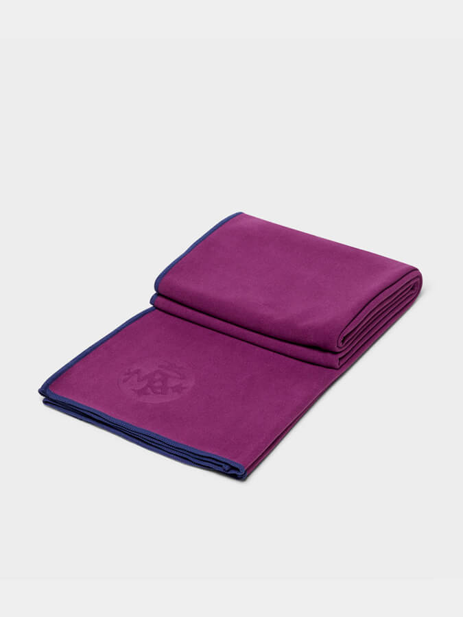 Manduka eQua Yoga Mat Towels - Non-Slip, Absorbent & Eco-Friendly for Hot Yoga, Pilates & Workouts - Perfect for Home & Studio Use