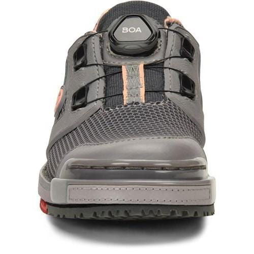 Dexter Women's SST 8 Power Frame BOA Bowling Shoes - Grey/Peach - Lightweight Performance Shoes for Competitive Bowlers - Perfect for League Play and Tournament Use