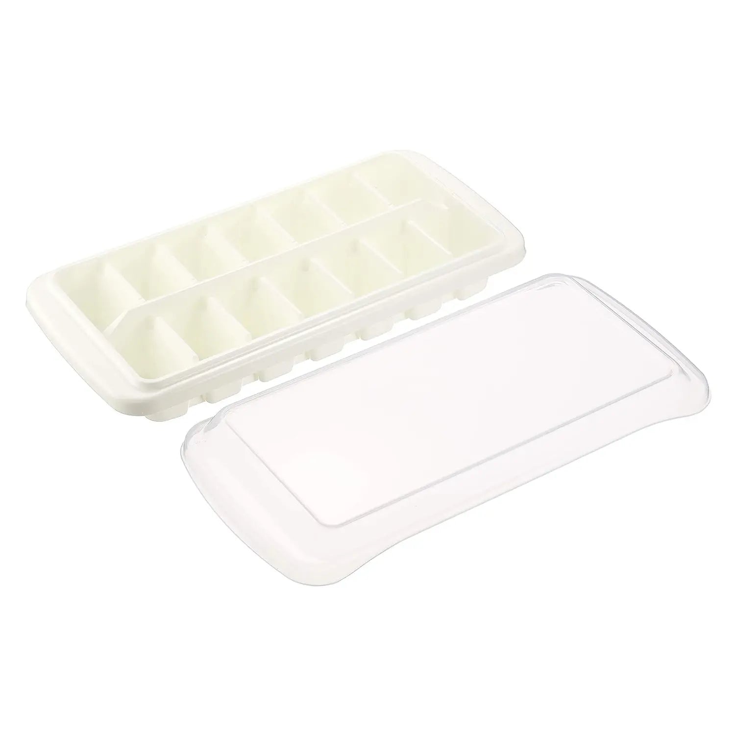 Premium Lustroware Polypropylene Ice Cube Tray Set - 14 Pieces | BPA-Free, Durable & Flexible Ice Makers for Cocktails, Smoothies & Beverages | Perfect for Home Bars, Parties & Daily Use