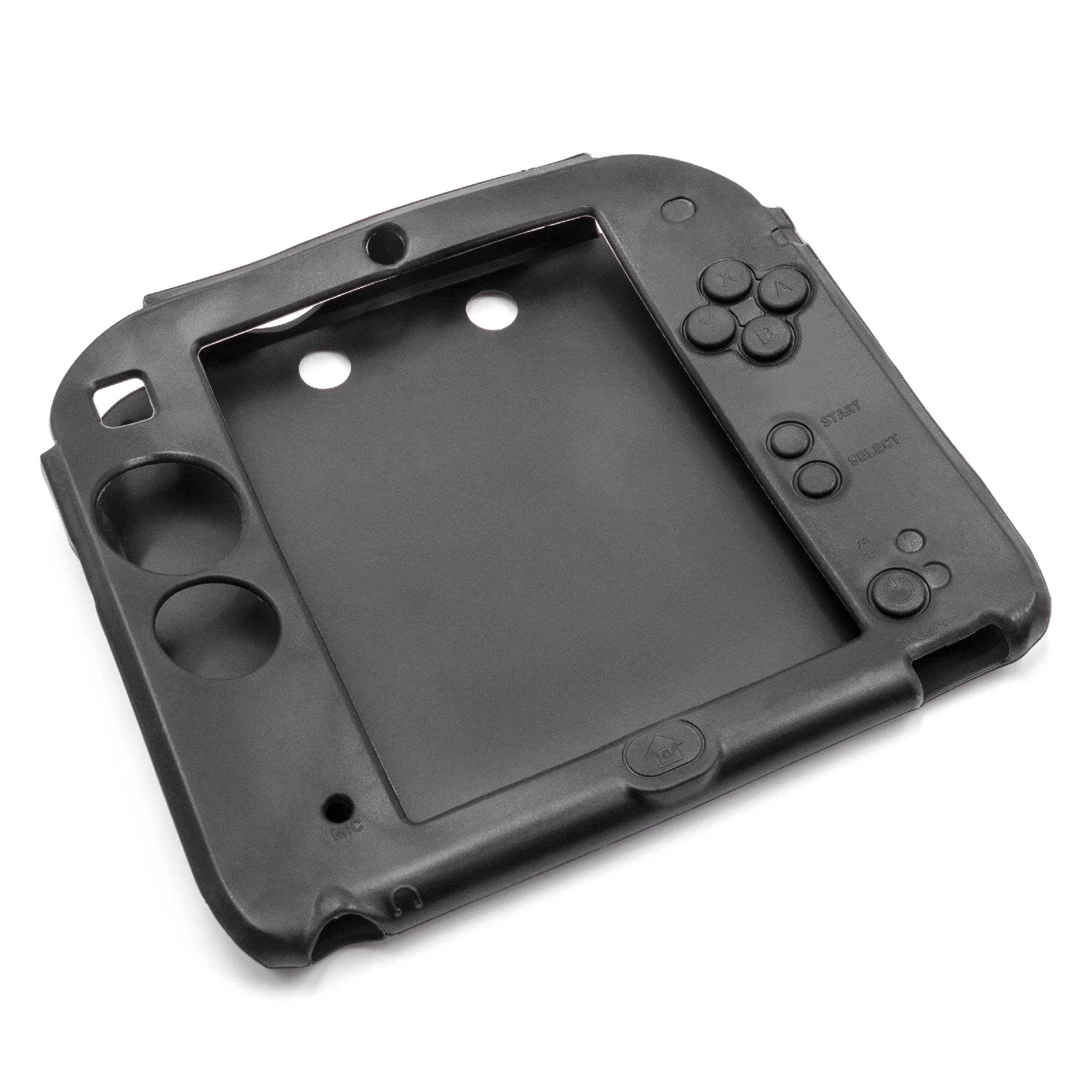 VHBW Protective Case for Nintendo 2DS - Shockproof Silicone Cover with Precise Cutouts | Perfect for Gaming, Travel & Daily Protection (Black)