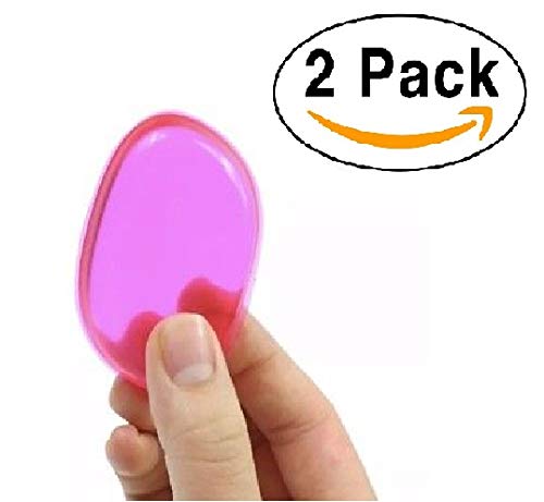 Baal Set of 2 Silicone Makeup Sponges - Foundation Blender for Flawless Application | Reusable & Hygienic Beauty Sponge for Liquid & Cream Makeup | Perfect for Everyday Use, Travel & Professional Makeup Kits