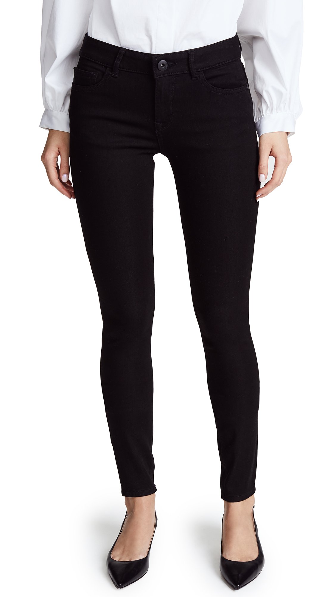 DL1961 Women's Danny Mid Rise Full Length Skinny Jeans - Stretch Denim Pants for Everyday Comfort | Perfect for Work, Casual Outings & Date Nights