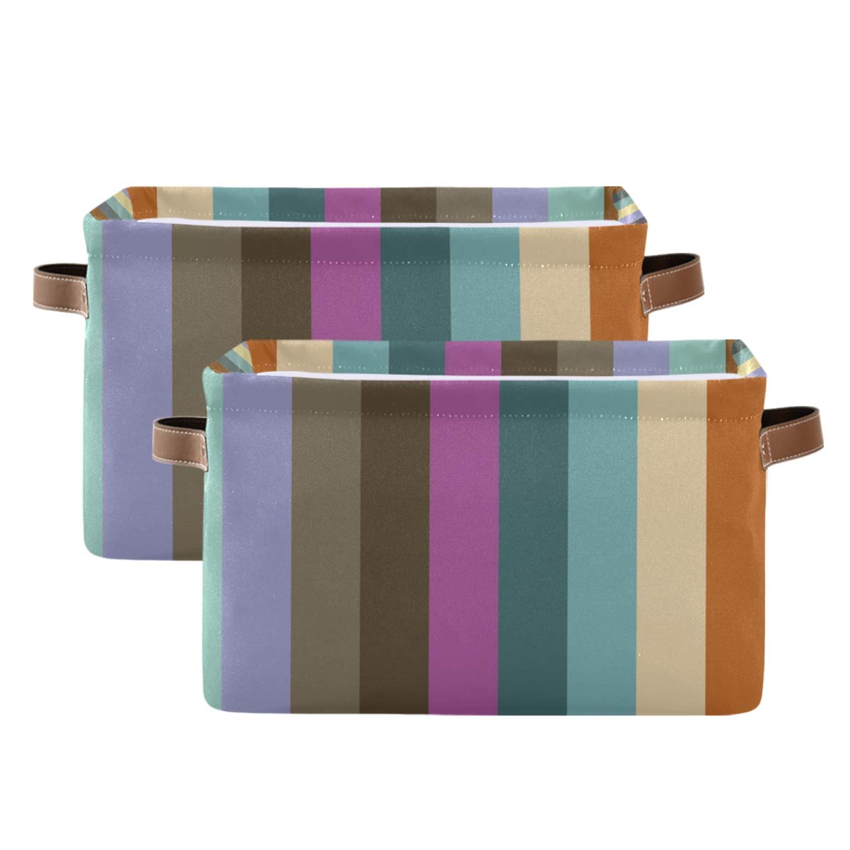 ODAWA Large Collapsible Cube Storage Bins - Foldable Fabric Toy Organizer Baskets for Kids Room, Pantry & Closet - Perfect for Home Organization & Nursery Storage Solutions